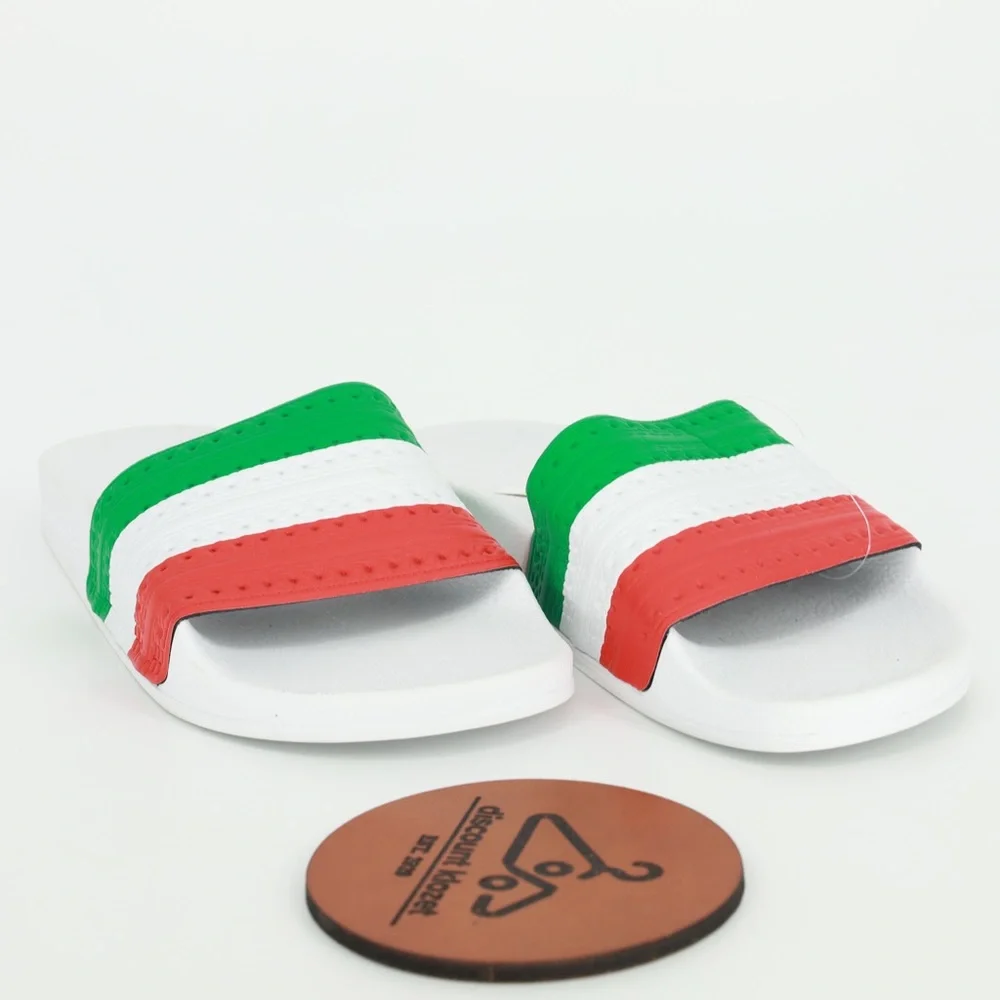 ADIDAS Originals Adilette Italy Slides G55378‎ Sandals Size 5 NWT NWOB Tricolor